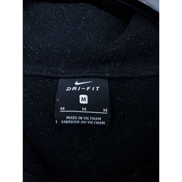Nike Funnel Neck Hooded Sweatshirt Men's Size Medium Black - Picture 5 of 7